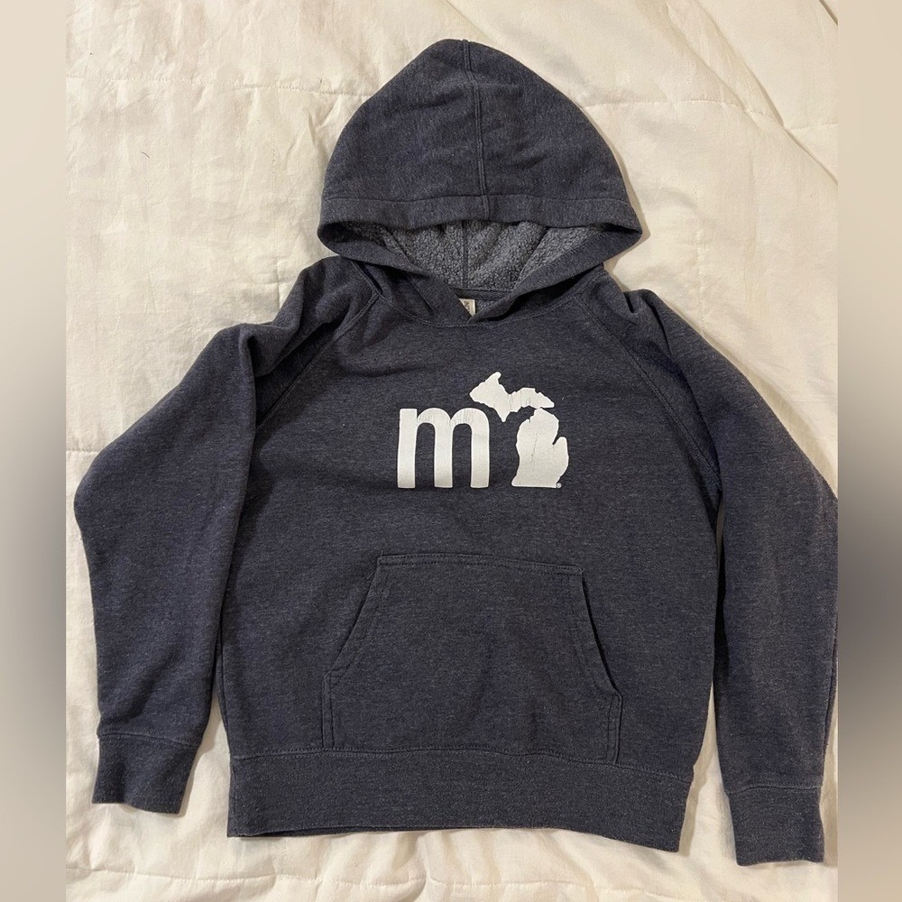 Kids Michigan Sweatshirt Heather Blue Small 6-8 S